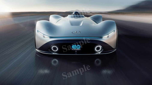 Vision Eq Silver Arrow High Res HD HQ Car Posters Home Decor Aesthetic Garage Man Cave For Men Boys Wall Art Poster