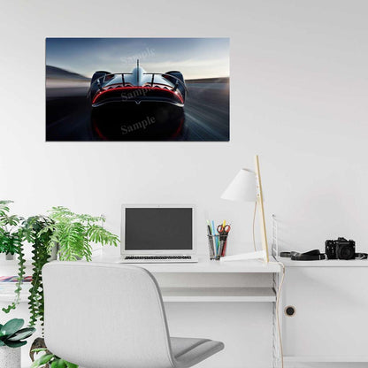 Vision Eq Silver Arrow High Res HD HQ Car Posters Home Decor Aesthetic Garage Man Cave For Men Boys Wall Art Poster