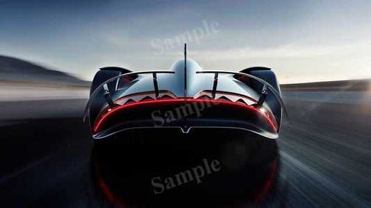 Vision Eq Silver Arrow High Res HD HQ Car Posters Home Decor Aesthetic Garage Man Cave For Men Boys Wall Art Poster