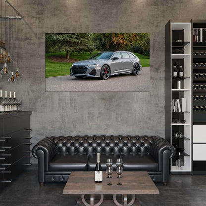 Rs 6 Avant High Res HD HQ Car Posters Home Decor Aesthetic Garage Man Cave For Men Boys Wall Art Poster