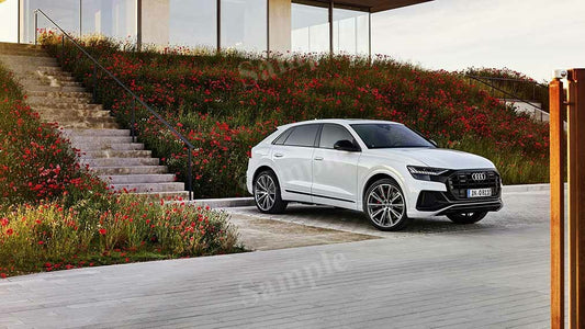 Q8 60 Tfsi E Quattro S Line High Res HD HQ Car Posters Home Decor Aesthetic Garage Man Cave For Men Boys Wall Art Poster