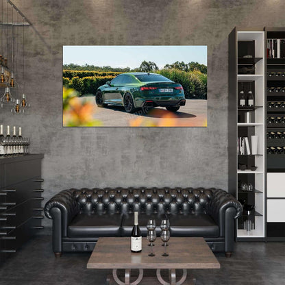 Rs 5 Coupe Green High Res HD HQ Car Posters Home Decor Aesthetic Garage Man Cave For Men Boys Wall Art Poster
