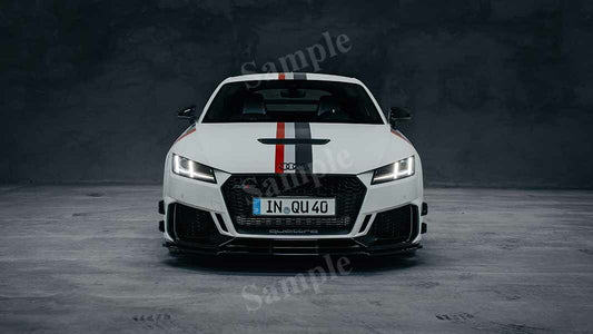 Tt Rs Coupe 40 Jahre Quattro High Res HD HQ Car Posters Home Decor Aesthetic Garage Man Cave For Men Boys Wall Art Poster