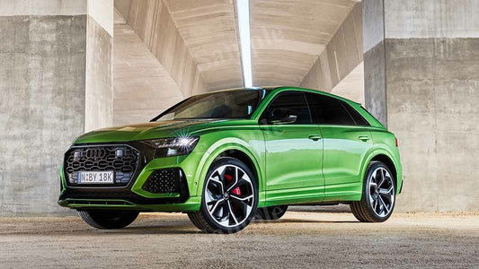 Rs Q8 Green High Res HD HQ Car Posters Home Decor Aesthetic Garage Man Cave For Men Boys Wall Art Poster