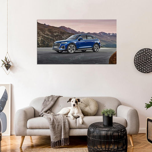 Q5 Sportback 45 Tfsi High Res HD HQ Car Posters Home Decor Aesthetic Garage Man Cave For Men Boys Wall Art Poster