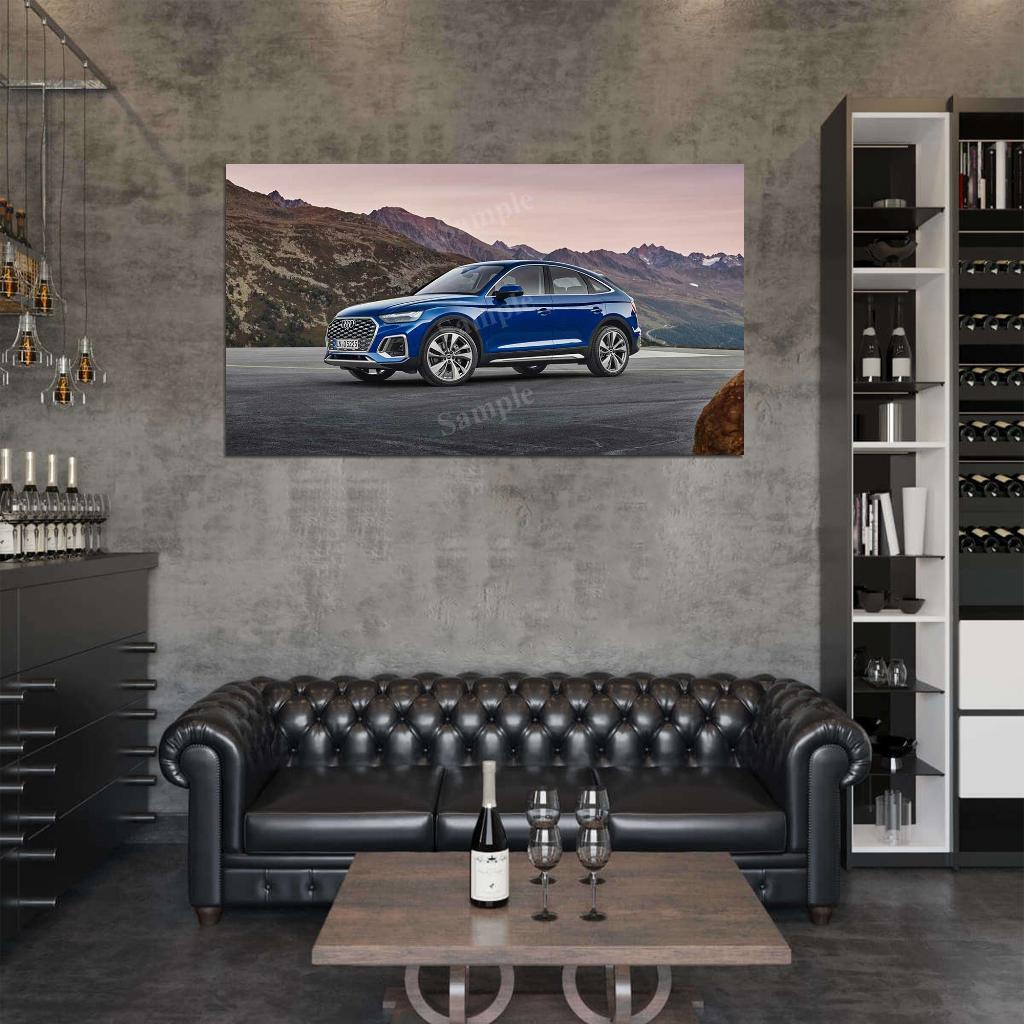 Q5 Sportback 45 Tfsi High Res HD HQ Car Posters Home Decor Aesthetic Garage Man Cave For Men Boys Wall Art Poster