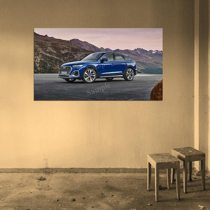 Q5 Sportback 45 Tfsi High Res HD HQ Car Posters Home Decor Aesthetic Garage Man Cave For Men Boys Wall Art Poster
