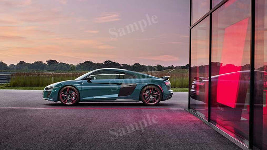 R8 Green Hell High Res HD HQ Car Posters Home Decor Aesthetic Garage Man Cave For Men Boys Wall Art Poster