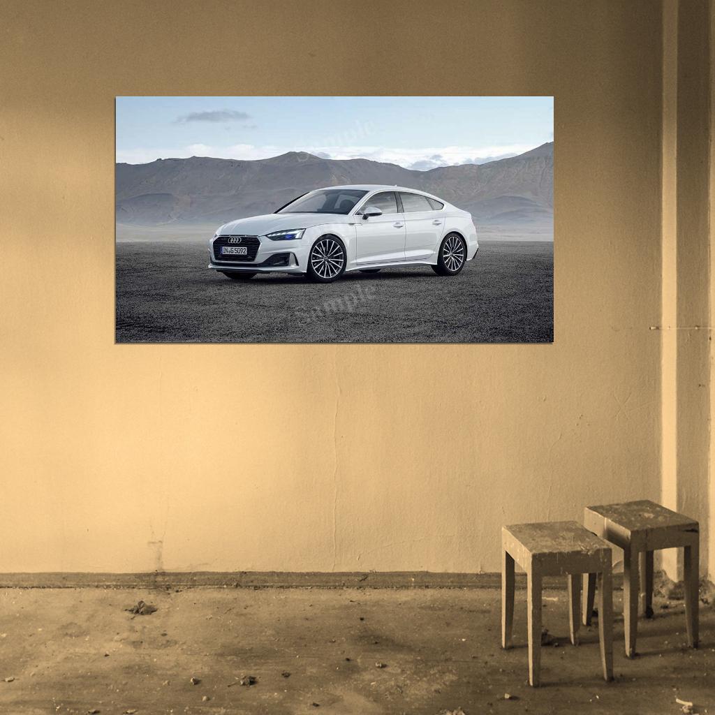A5 Sportback 40 G Tron High Res HD HQ Car Posters Home Decor Aesthetic Garage Man Cave For Men Boys Wall Art Poster