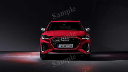 Rs Q3 Red High Res HD HQ Car Posters Home Decor Aesthetic Garage Man Cave For Men Boys Wall Art Poster