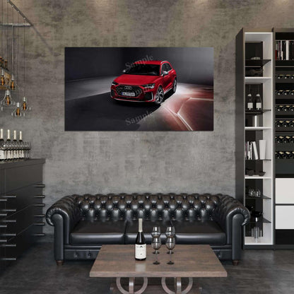 Rs Q3 Red High Res HD HQ Car Posters Home Decor Aesthetic Garage Man Cave For Men Boys Wall Art Poster