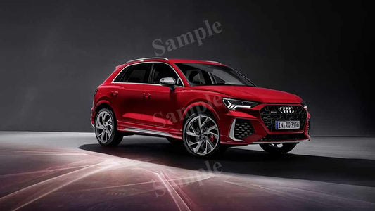 Rs Q3 Red High Res HD HQ Car Posters Home Decor Aesthetic Garage Man Cave For Men Boys Wall Art Poster