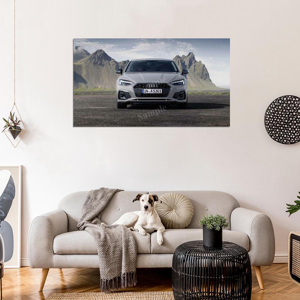 A5 Sportback 40 Tfsi S Line High Res HD HQ Car Posters Home Decor Aesthetic Garage Man Cave For Men Boys Wall Art Poster