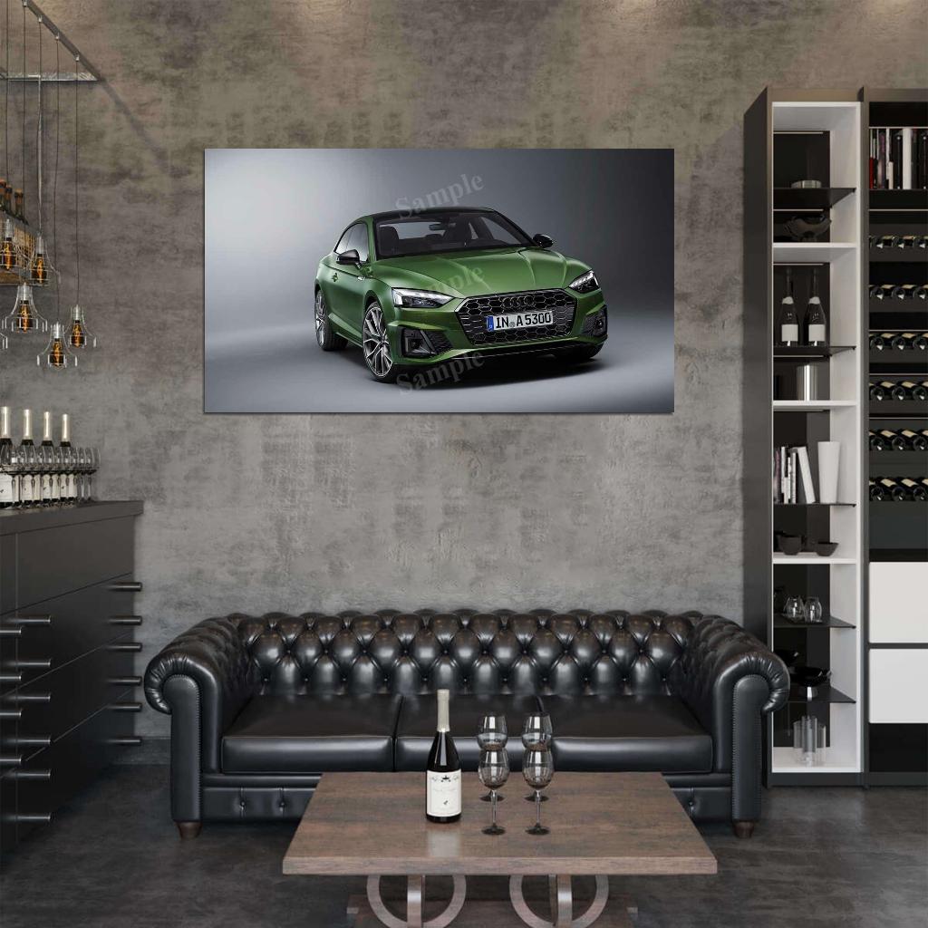 A5 Coupe 40 Tfsi Quattro S High Res HD HQ Car Posters Home Decor Aesthetic Garage Man Cave For Men Boys Wall Art Poster
