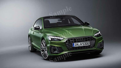 A5 Coupe 40 Tfsi Quattro S High Res HD HQ Car Posters Home Decor Aesthetic Garage Man Cave For Men Boys Wall Art Poster