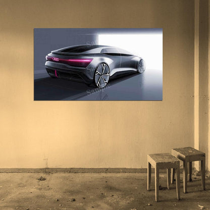Aicon Self Driving Car High Res HD HQ Car Posters Home Decor Aesthetic Garage Man Cave For Men Boys Wall Art Poster