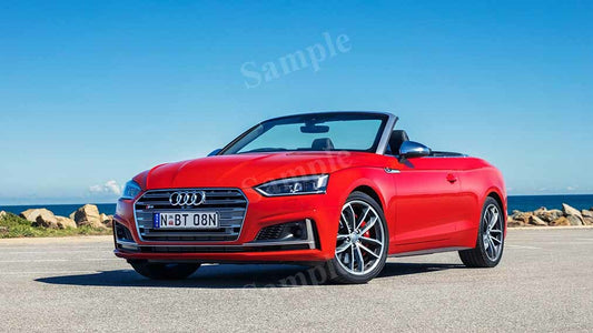 S5 Cabriolet Red High Res HD HQ Car Posters Home Decor Aesthetic Garage Man Cave For Men Boys Wall Art Poster