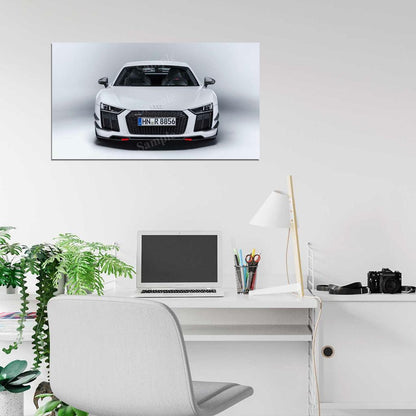 R8 V10 Performance Parts High Res HD HQ Car Posters Home Decor Aesthetic Garage Man Cave For Men Boys Wall Art Poster