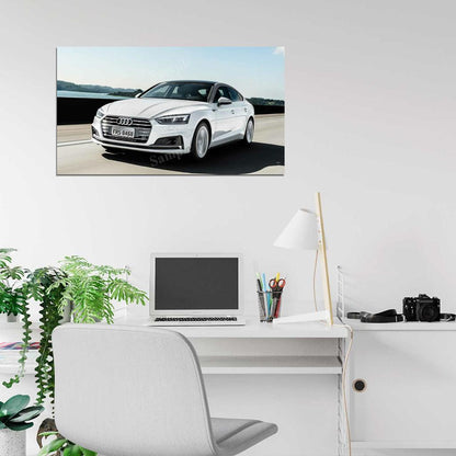 A5 Sportback Tfsi Quattro S High Res HD HQ Car Posters Home Decor Aesthetic Garage Man Cave For Men Boys Wall Art Poster