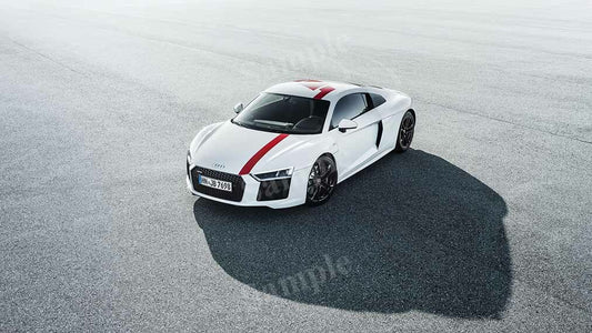 R8 V10 Rws White High Res HD HQ Car Posters Home Decor Aesthetic Garage Man Cave For Men Boys Wall Art Poster