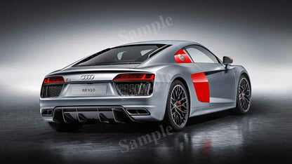 R8 Coupe Sport Edition High Res HD HQ Car Posters Home Decor Aesthetic Garage Man Cave For Men Boys Wall Art Poster