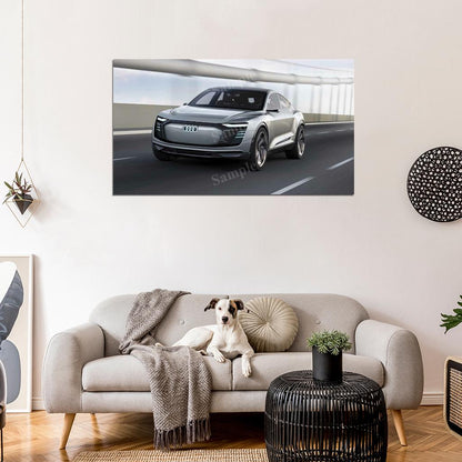 E Tron Sportback Concept High Res HD HQ Car Posters Home Decor Aesthetic Garage Man Cave For Men Boys Wall Art Poster