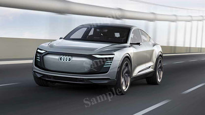 E Tron Sportback Concept High Res HD HQ Car Posters Home Decor Aesthetic Garage Man Cave For Men Boys Wall Art Poster
