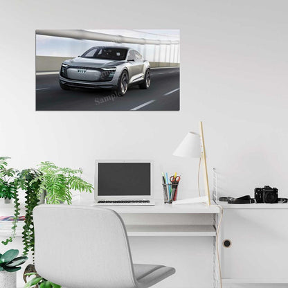 E Tron Sportback Concept High Res HD HQ Car Posters Home Decor Aesthetic Garage Man Cave For Men Boys Wall Art Poster