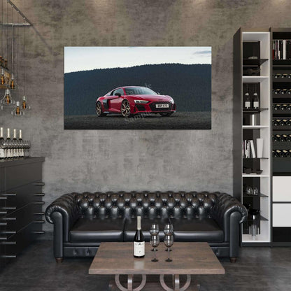 R8 V10 Performance Rwd 2022 High Res HD HQ Car Posters Home Decor Aesthetic Garage Man Cave For Men Boys Wall Art Poster