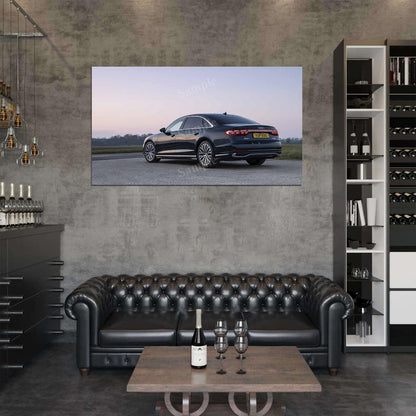 A8 L 50 Tdi Quattro S Line 2022 High Res HD HQ Car Posters Home Decor Aesthetic Garage Man Cave For Men Boys Wall Art Poster