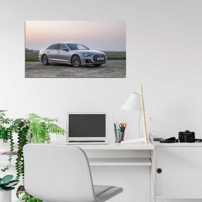 A8 L 60 Tfsi E Quattro 2022 High Res HD HQ Car Posters Home Decor Aesthetic Garage Man Cave For Men Boys Wall Art Poster
