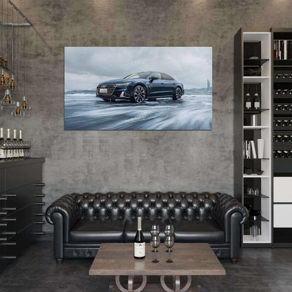 A7l 55 Tfsi Quattro S Line 2022 High Res HD HQ Car Posters Home Decor Aesthetic Garage Man Cave For Men Boys Wall Art Poster