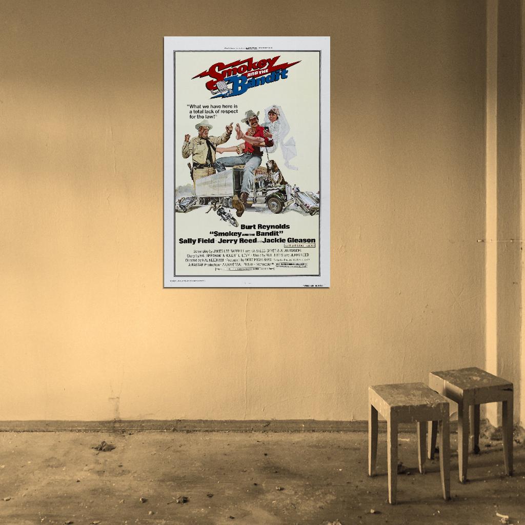 SMOKEY AND THE BANDIT 70 s Film Retro Movie Vintage Wall Poster