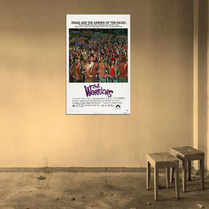 THE WARRIORS 1979 Cult Film NYC Film Retro Movie Vintage Wall Poster