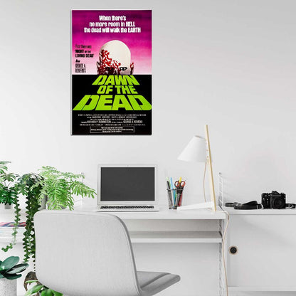 DAWN OF THE DEAD Horror Zombies Film Retro Movie Vintage Wall Poster