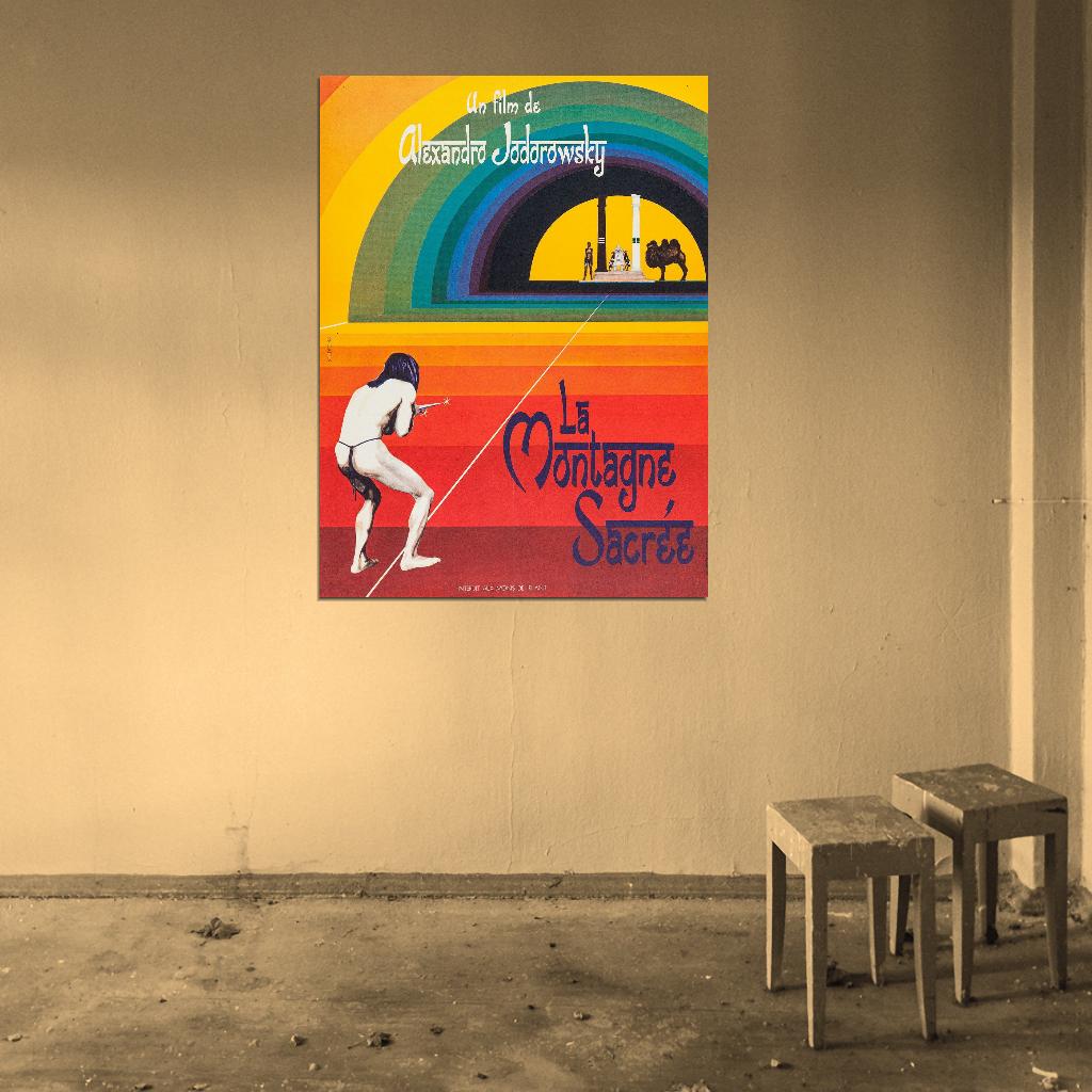 THE HOLY MOUNTAIN European Version Alejandro Film Retro Movie Vintage Wall Poster