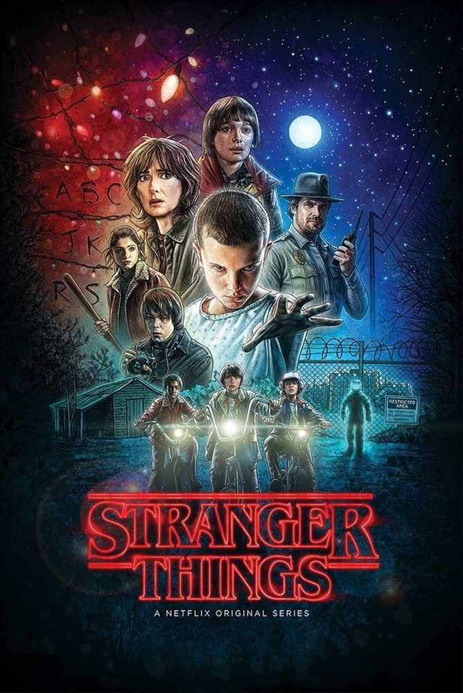 Stranger Things not Chinese Film Retro Movie Vintage Wall Poster