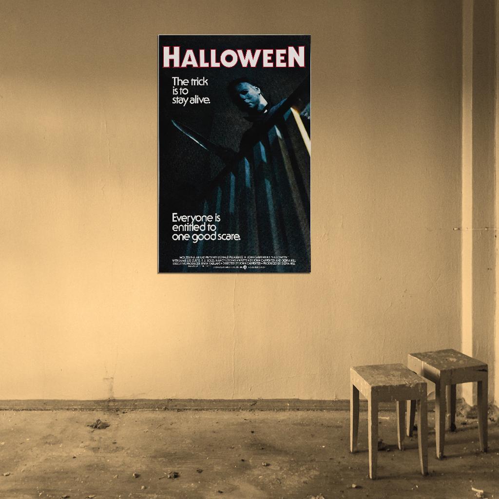 HALLOWEEN 1978 Michael Myers Slasher Film Retro Movie Vintage Wall Poster