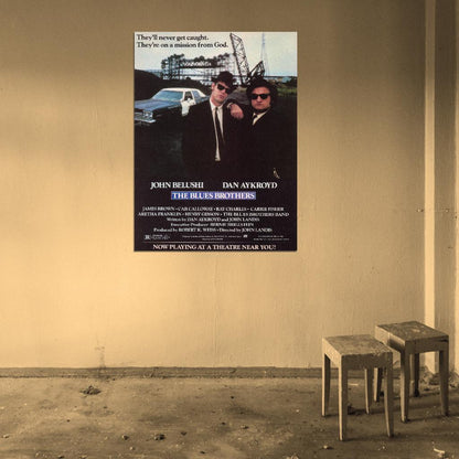 THE BLUES BROTHERS Film Retro Movie Vintage Wall Poster