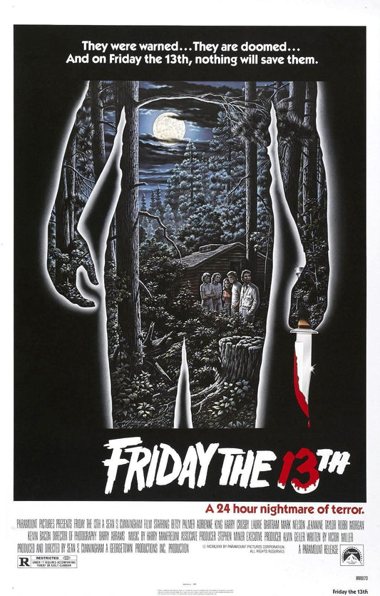 FRIDAY THE 13TH Horror Jason Vorhees Film Retro Movie Vintage Wall Poster