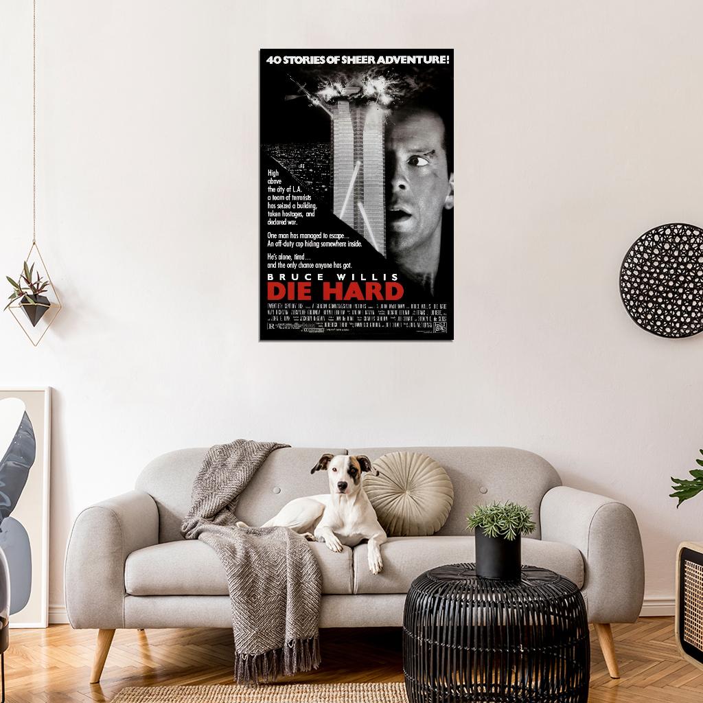 DIE HARD Film Retro Movie Vintage Wall Poster