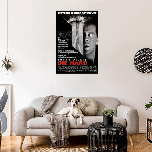 DIE HARD Film Retro Movie Vintage Wall Poster
