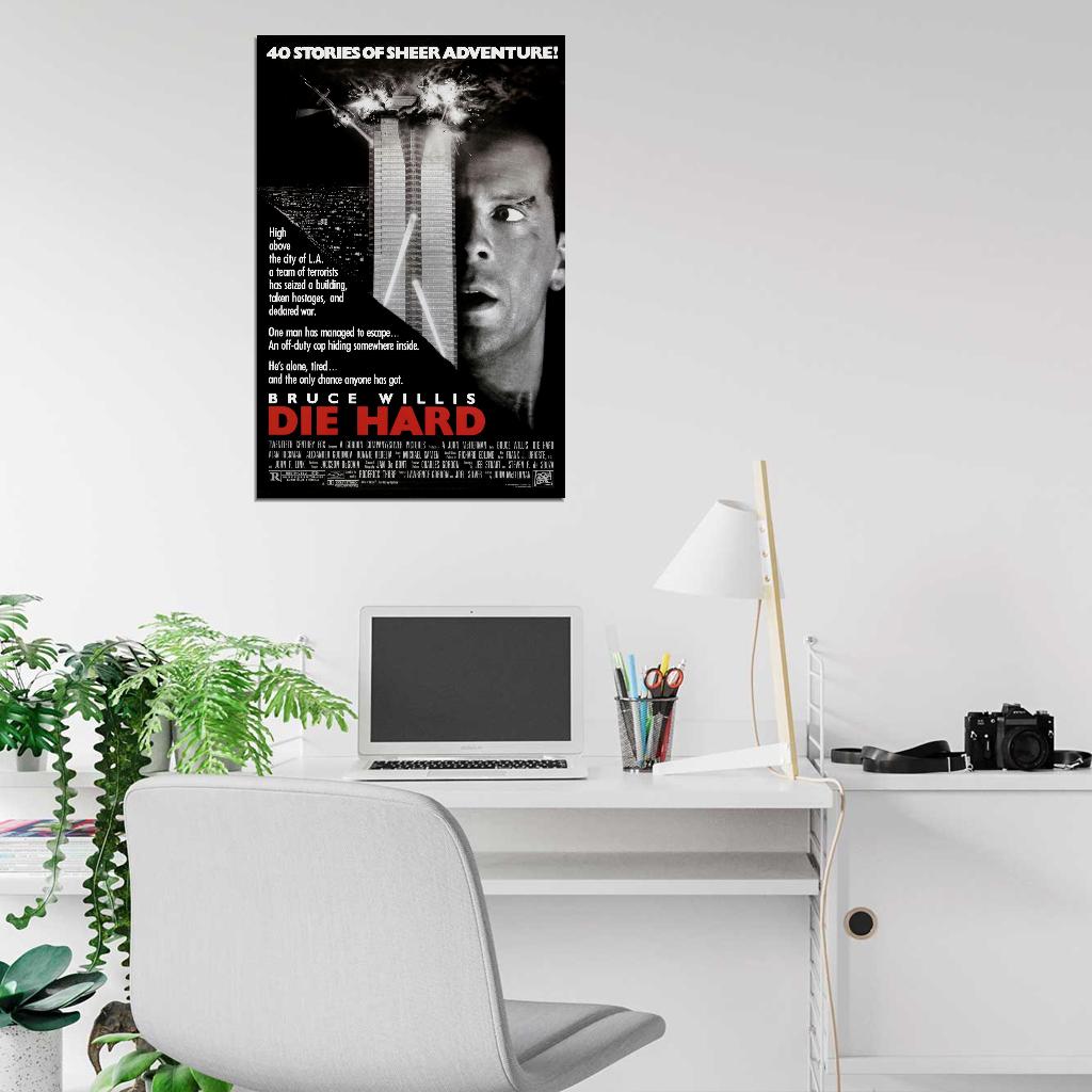 DIE HARD Film Retro Movie Vintage Wall Poster