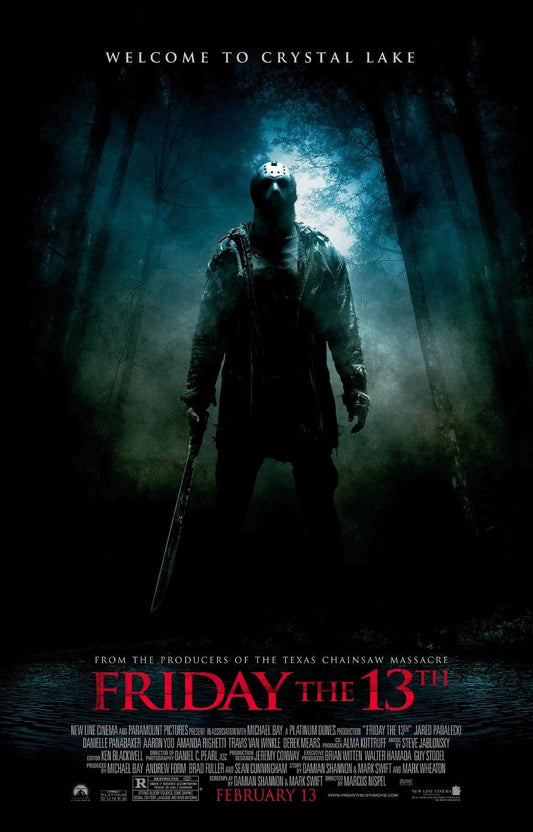 FRIDAY THE 13TH Remake Horror Jason  Film Retro Movie Vintage Wall Poster