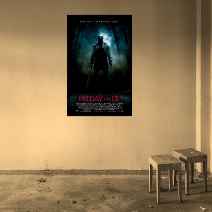 FRIDAY THE 13TH Remake Horror Jason  Film Retro Movie Vintage Wall Poster
