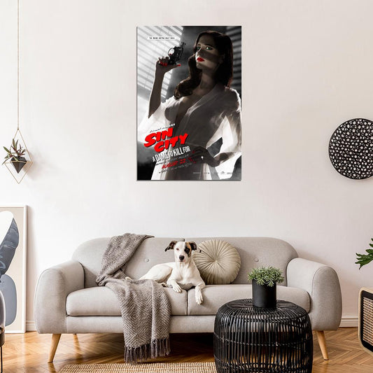 SIN CITY A DAME TO KILL FOR Comic Book BANNED Film Retro Movie Vintage Wall Poster