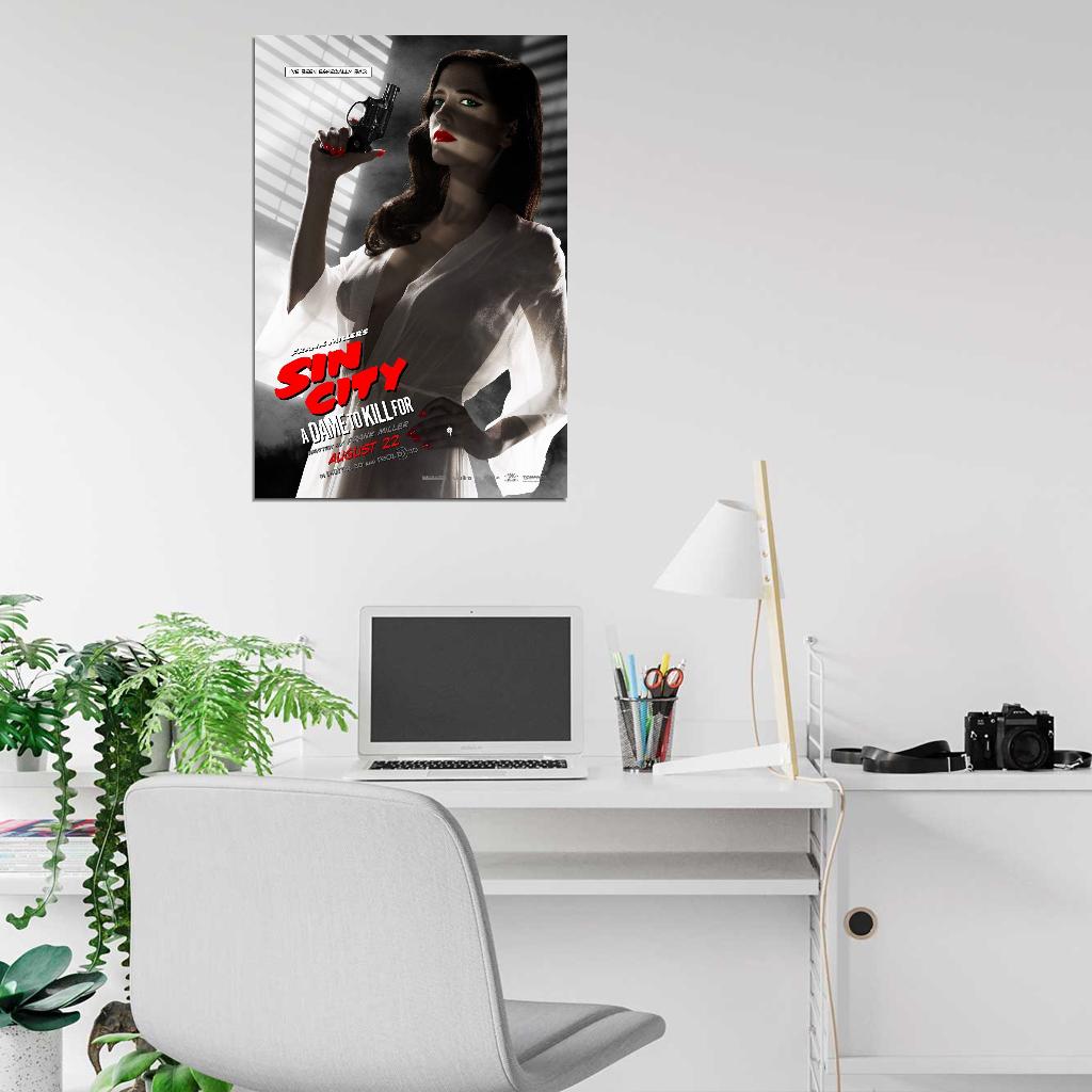 SIN CITY A DAME TO KILL FOR Comic Book BANNED Film Retro Movie Vintage Wall Poster