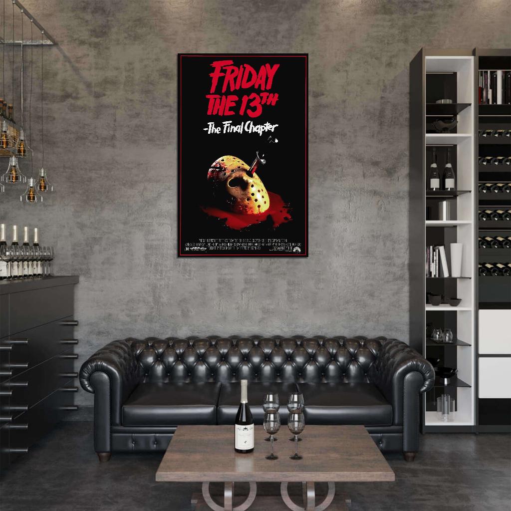 FRIDAY THE 13TH THE FINAL CHAPTER Jason Vorhees Film Retro Movie Vintage Wall Poster