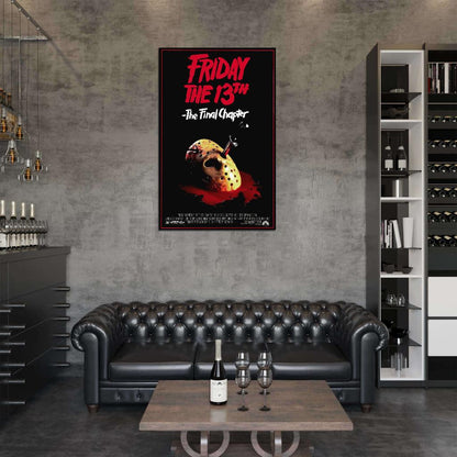 FRIDAY THE 13TH THE FINAL CHAPTER Jason Vorhees Film Retro Movie Vintage Wall Poster