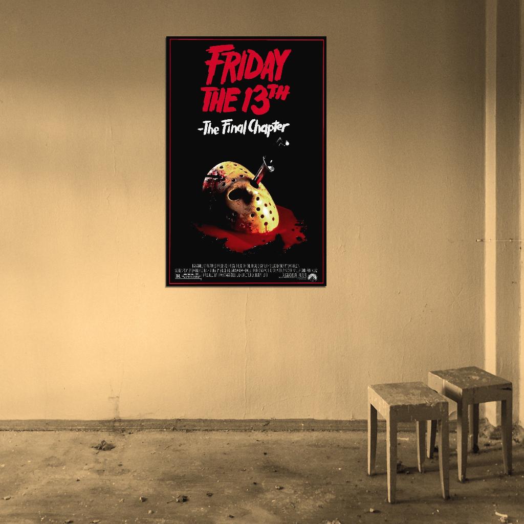 FRIDAY THE 13TH THE FINAL CHAPTER Jason Vorhees Film Retro Movie Vintage Wall Poster